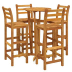 vidaXL Bar de jardin Bois naturel Bois d'acacia massif Repose-pieds compact