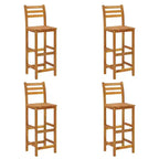 vidaXL Bar de jardin Bois naturel Bois d'acacia massif Repose-pieds compact