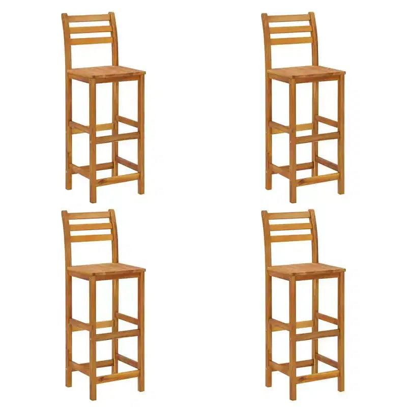 vidaXL Bar de jardin Bois naturel Bois d'acacia massif Repose-pieds compact