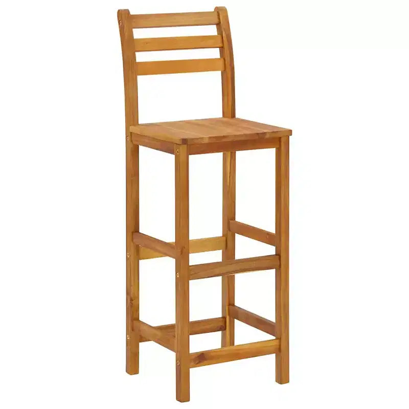 vidaXL Bar de jardin Bois naturel Bois d'acacia massif Repose-pieds compact