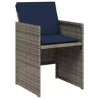 vidaXL Ensemble de salle à manger d'extérieur 6 pcs gris et marron