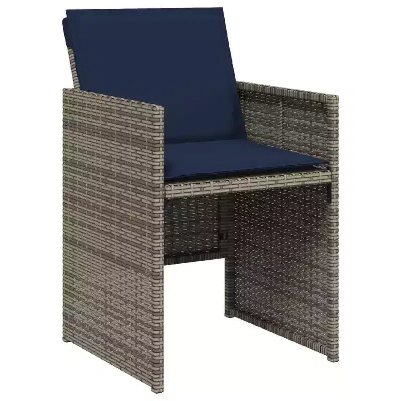 vidaXL Ensemble de salle à manger d'extérieur 6 pcs gris et marron