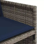 vidaXL Ensemble de salle à manger d'extérieur 6 pcs gris et marron