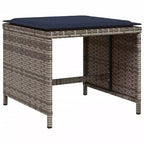 vidaXL Mobilier de salle à manger d'extérieur 12 pièces gris résine tressée 13 pièces pliable
