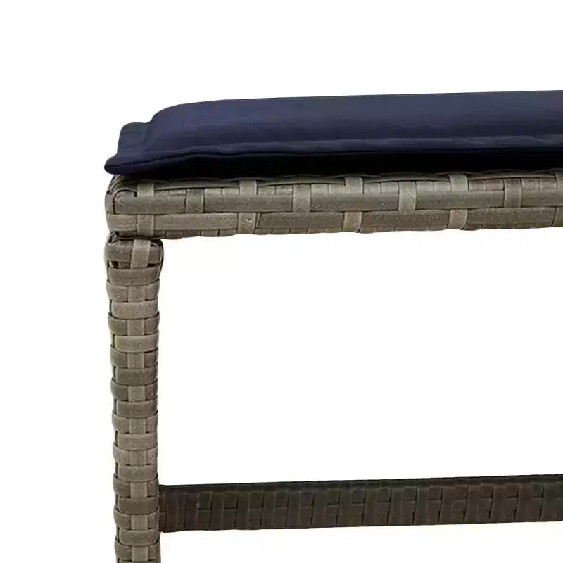 vidaXL Mobilier de salle à manger d'extérieur 12 pièces gris résine tressée 13 pièces pliable