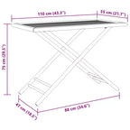 vidaXL Ensemble de salle à manger de jardin Bambou naturel Bambou Moyen Pliable