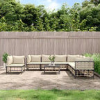 vidaXL Ensemble de salon de jardin anthracite
