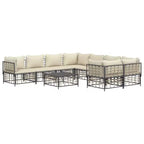 vidaXL Ensemble de salon de jardin anthracite