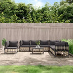 vidaXL Ensemble de salon de jardin anthracite
