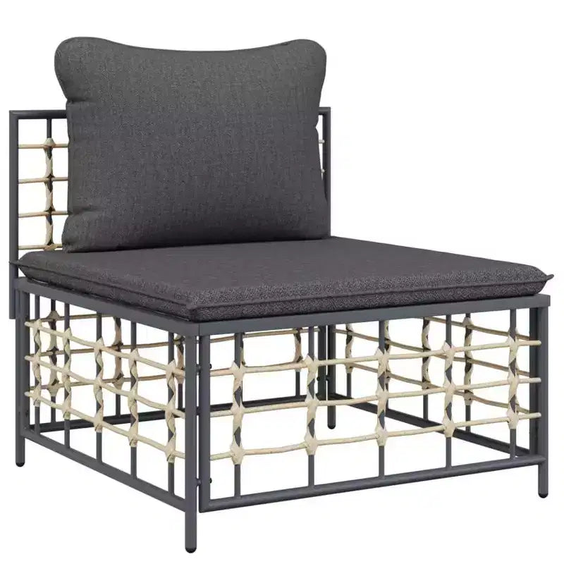 vidaXL Ensemble de salon de jardin anthracite