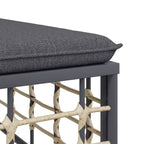 vidaXL Ensemble de salon de jardin anthracite
