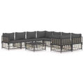 vidaXL Ensemble de salon de jardin anthracite