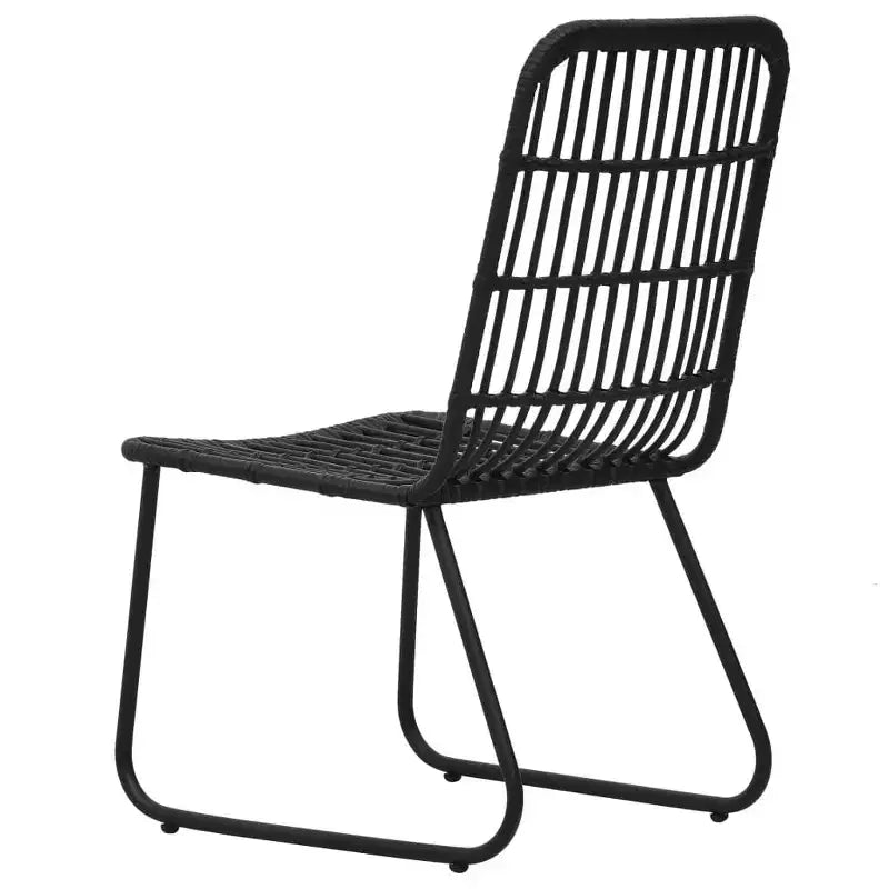 vidaXL Salon de jardin 9 pcs en résine tressée et verre