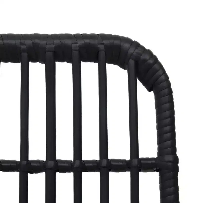 vidaXL Salon de jardin 9 pcs en résine tressée et verre