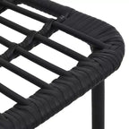 vidaXL Salon de jardin 9 pcs en résine tressée et verre
