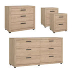 Tvilum, Mira 4-Piece Bedroom Set, Jackson Hickory