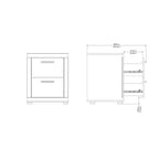 Tvilum, Ensemble de chambre Mira 4 pièces, Jackson Hickory