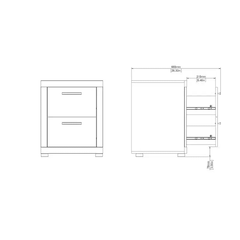 Tvilum, Ensemble de chambre Mira 4 pièces, Jackson Hickory