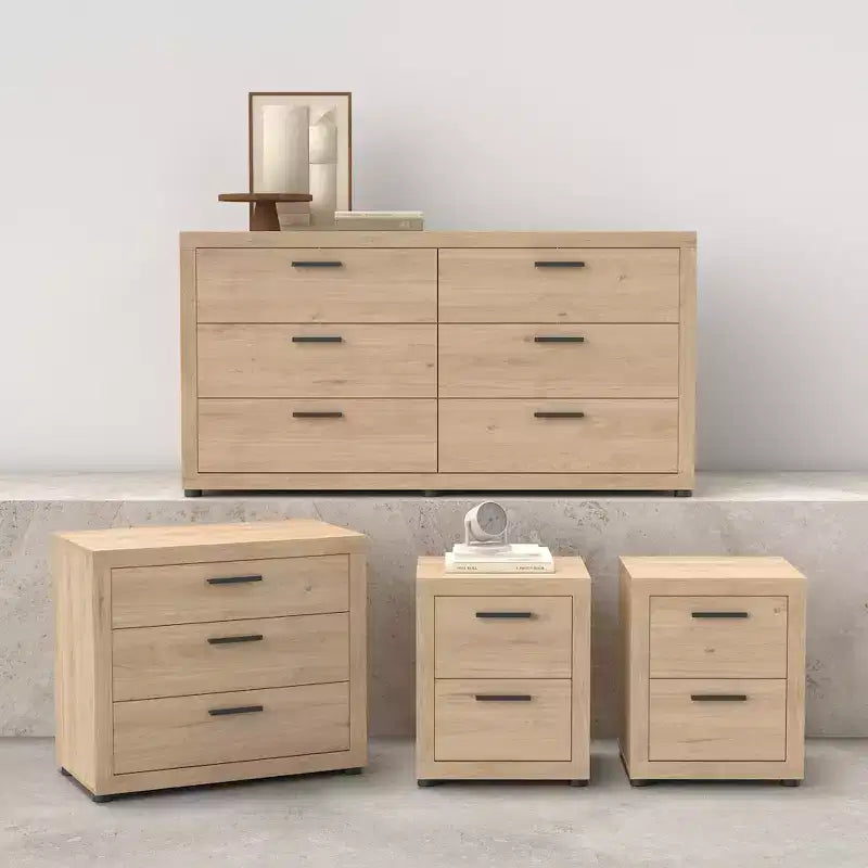 Tvilum, Ensemble de chambre Mira 4 pièces, Jackson Hickory