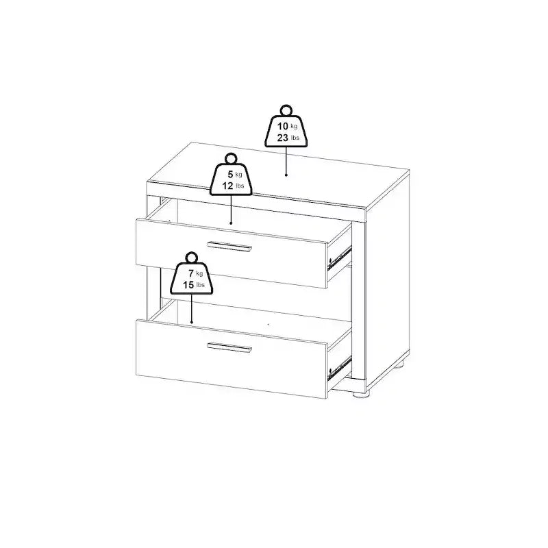 Tvilum, Ensemble de chambre Mira 4 pièces, Jackson Hickory