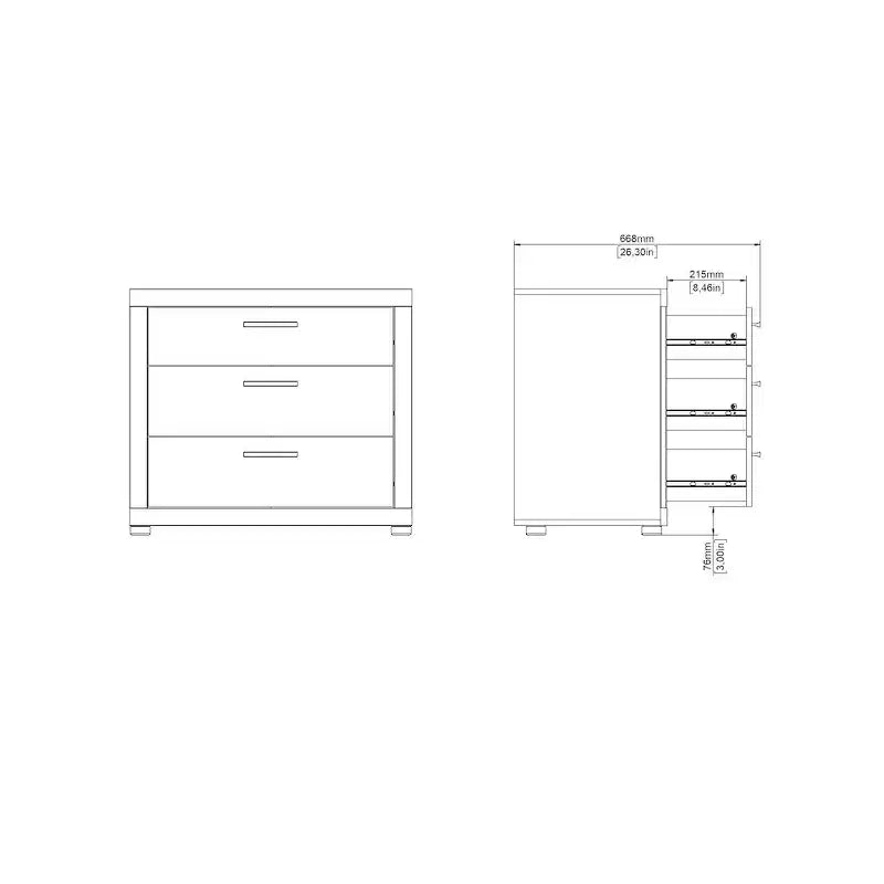Tvilum, Ensemble de chambre Mira 4 pièces, Jackson Hickory