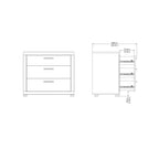 Tvilum, Ensemble de chambre Mira 4 pièces, Jackson Hickory