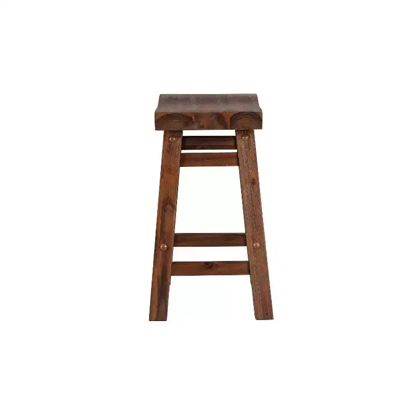 Saddle Stools, Acacia Wood, Rustic Farmhouse