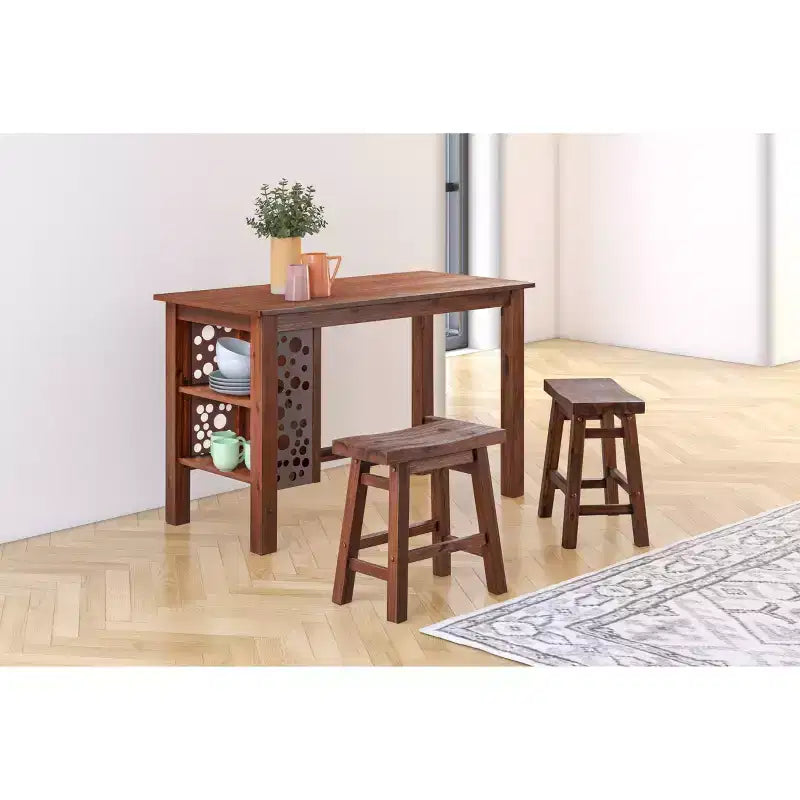 Tabourets de selle, Bois d'acacia, Ferme rustique