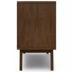 Bahut avec rangement pour le vin, style rustique, brun vieilli naturel
