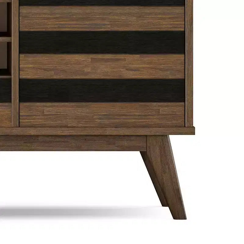 Sideboard with Wine Storage Rustic Natural Aged Brown