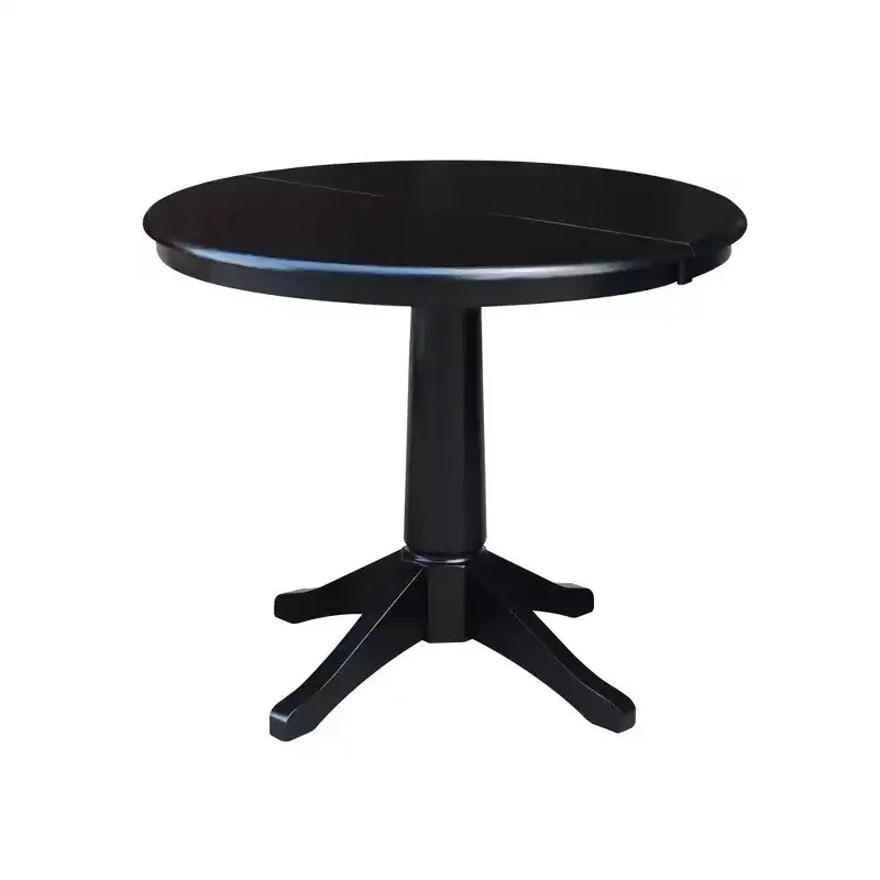 Table de salle à manger ronde à rallonge Rosemont 36 po avec abattant, ensemble de 4 chaises - International Concepts