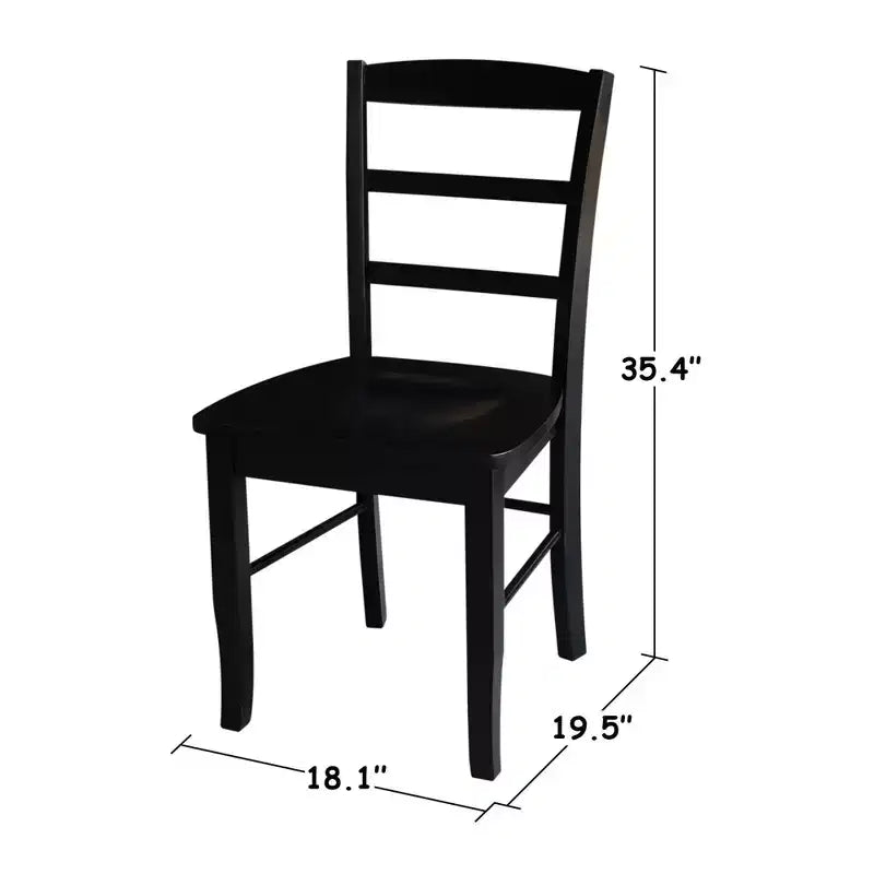 Table de salle à manger ronde à rallonge Rosemont 36 po avec abattant, ensemble de 4 chaises - International Concepts