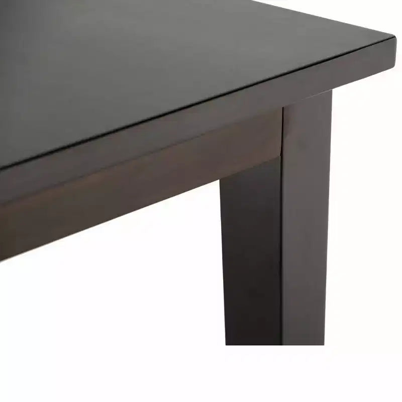 Ensemble de salle à manger 9 pièces Franklin en bois massif marron - WyndenHall : Table carrée, 8 chaises Parsons