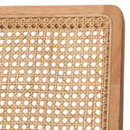 Ensemble de salle à manger 6 pièces Newington en rotin avec banc, chêne clair/beige, par Buylateral