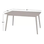 Ensemble de salle à manger 6 pièces Newington en rotin avec banc, chêne clair/beige, par Buylateral