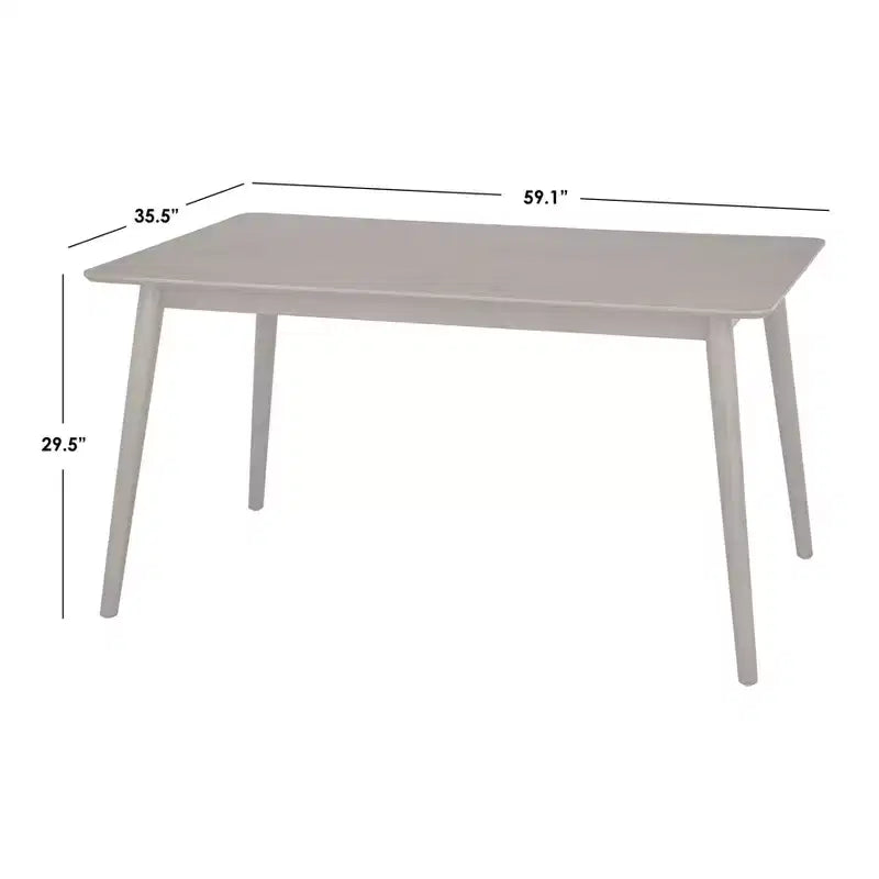 Ensemble de salle à manger 6 pièces Newington en rotin avec banc, chêne clair/beige, par Buylateral
