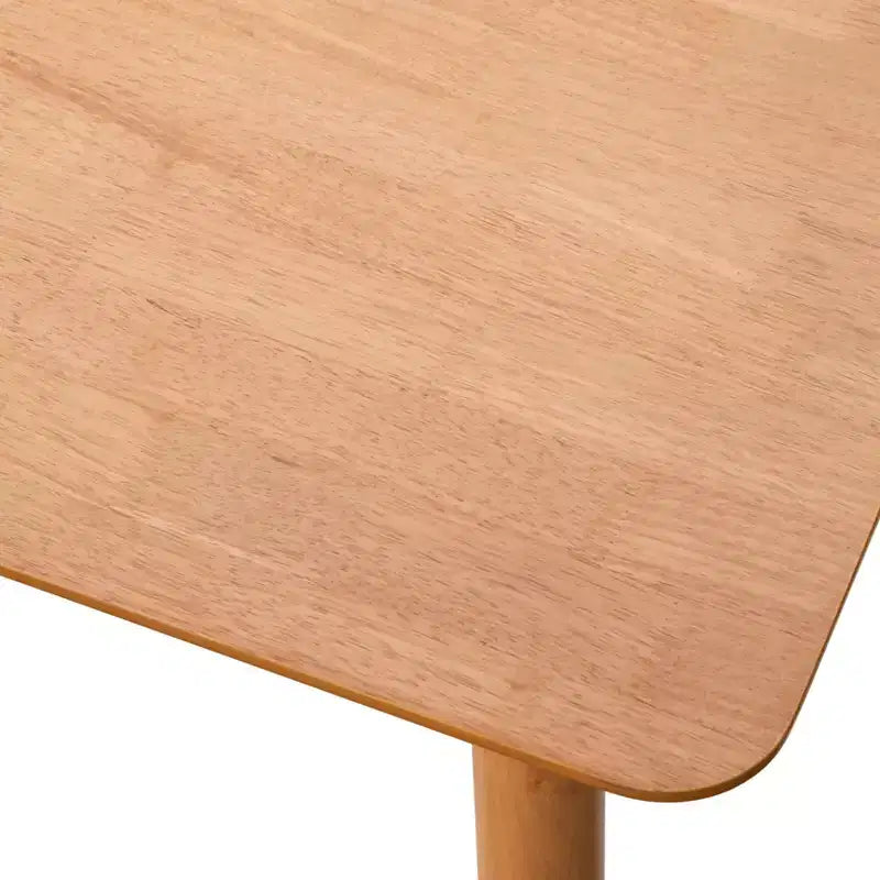 Ensemble de salle à manger 6 pièces Newington en rotin avec banc, chêne clair/beige, par Buylateral