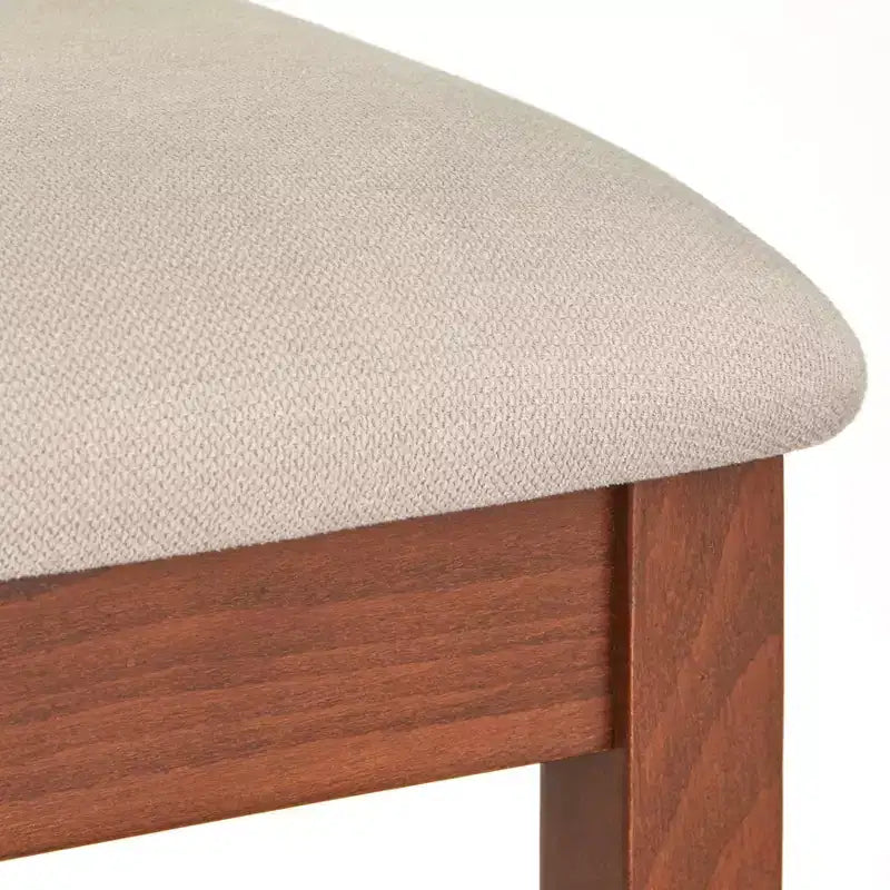 Ensemble de salle à manger moderne 7 pièces Lydon de Lifestorey, noyer : style moderne du milieu du siècle, MDF, chaises rembourrées en polyester