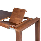 Ensemble de salle à manger Rasmus 3 pièces, finition brossée couleur châtaigne - Boraam