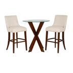 Powell 3pc Axbridge Pub Dining Set Espresso/Natural