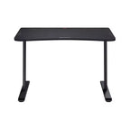 Bureau Gaming 1048 Noir : Cadre en métal robuste, surface en MDF, sans rangement, assemblage par un adulte requis
