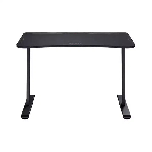 1048 Gaming Desk Black: Sturdy Metal Frame, MDF Surface, No Storage, Adult Assembly Required