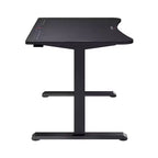Bureau Gaming 1048 Noir : Cadre en métal robuste, surface en MDF, sans rangement, assemblage par un adulte requis