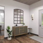 Armoire en métal marron contemporaine : rangement élégant, 3 tiroirs, aucun assemblage requis