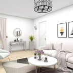 Glam Miroir et Console Table Motif Bois Argent Meuble d'Entrée Élégant, Design Étroit