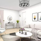 Glam Miroir et Console Table Motif Bois Argent Meuble d'Entrée Élégant, Design Étroit