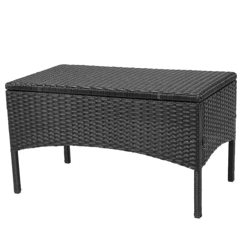 Ensemble de conversation de patio 4 pièces en osier avec coussins Cordoba - Christopher Knight Home