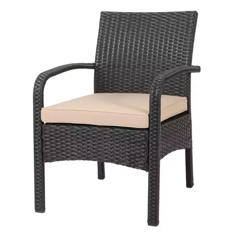 Ensemble de conversation de patio 4 pièces en osier avec coussins Cordoba - Christopher Knight Home