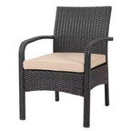 Ensemble de conversation de patio 4 pièces en osier avec coussins Cordoba - Christopher Knight Home
