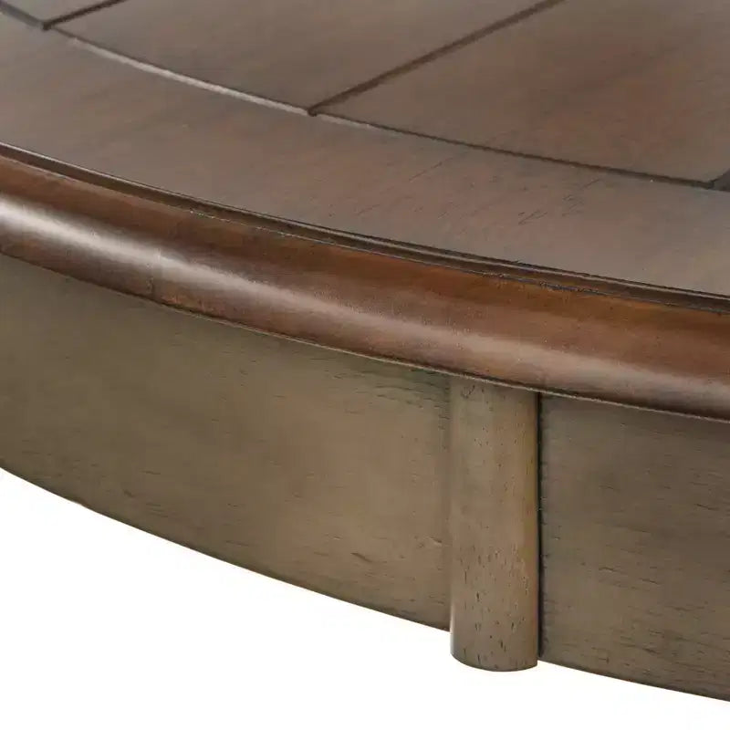 Table de salle à manger sur pied en bois massif de style ferme